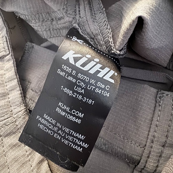 KUHL Horizn Skinny Pants Ripstop Cargo Gray Womens Size 4 Short Hiking Outdoor - Picture 6 of 15
